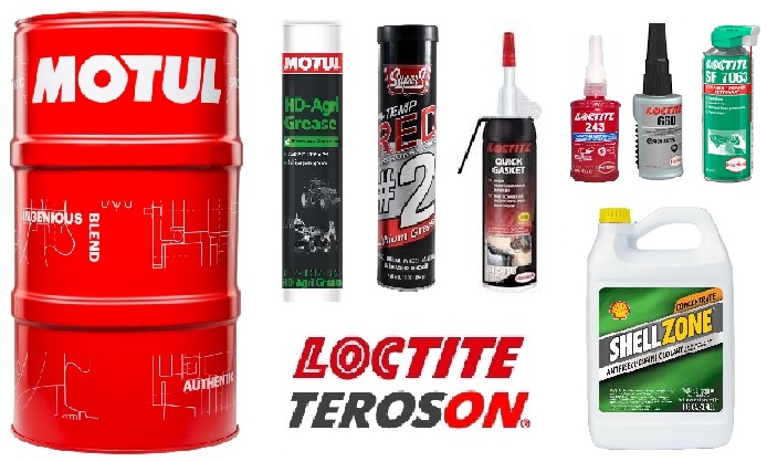 OILS, GREASES, ANTIFREEZE, CHEMICALS, SEALANTS