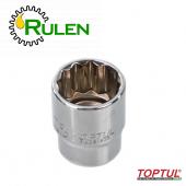 головка торцева  1/2"  25мм    12-гранна BAEB1625 (TOPTUL, Тайвань)