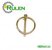 шплінт з кільцем Ø пальця 4,5 мм. M72598R (M72598, AH164852, 805-240C) (HDParts-AG, США)