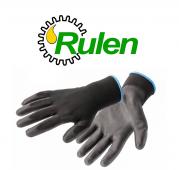 рукавички робочі поліуританові MULDE, чорні 12 пар (8) [HOEGERT] HT5K218-8 (HOEGERT, Німеччина)
