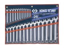 ключі комбіновані (в комплекті по 26 шт.)  1226MR (KING TONY, Тайвань)