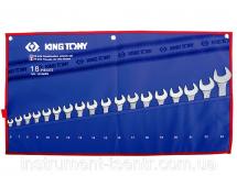 набір ключів ріжково-накидних 18 од. 6-24 мм (уп.1) 1218MRN (KING TONY, Тайвань)