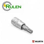 головка торцева, 3/8IN, з насадкою T40, RED STRIPE 5763038305 (WURTH, Німеччина)