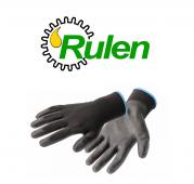 рукавички робочі поліуританові MULDE, чорні 12 пар (11) [HOEGERT] HT5K224-11 (HOEGERT, Німеччина)