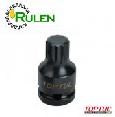 головка ударна SPLINE М16 L44mm 1/2 " KADB1616S (TOPTUL, Тайвань)