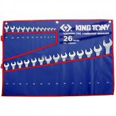 набір ключів ріжково-накидних 6-32 мм (в комплекті по 26 шт.)  1226MRN (KING TONY, Тайвань)