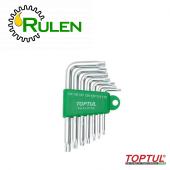 набір Г-подібних. ключів TORX T10-T40 7од.  GAAL0705 (TOPTUL, Тайвань)